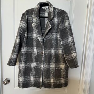 DAVI & DANI Plaid Coat